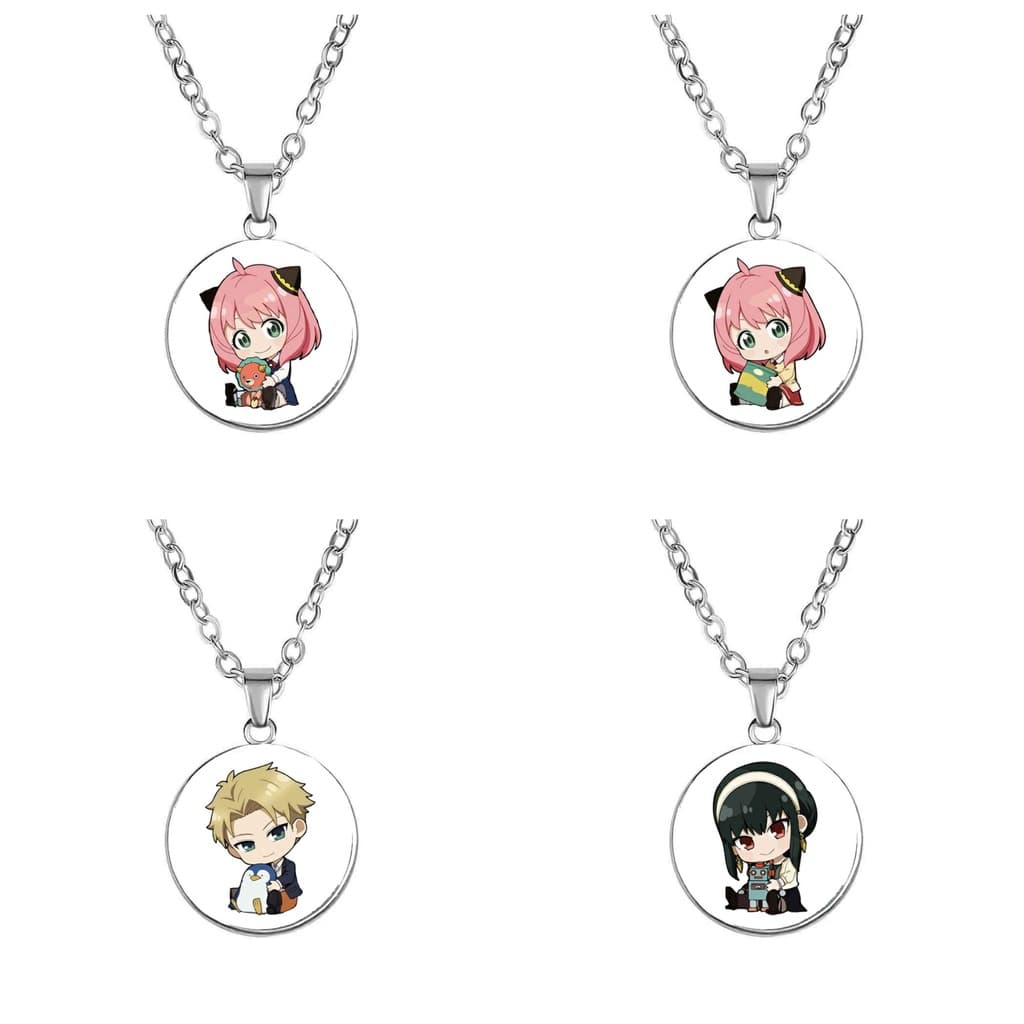 Vòng cổ in hình nhân vật SPY x Family anime chibi xinh xắn phụ kiện trang sức