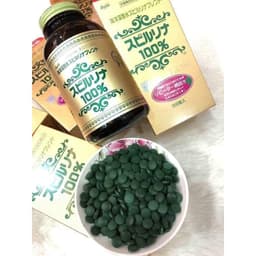 Tảo Xoắn Spirulina Nhật Bản Hộp 2200 Viên - tem đỏ 4