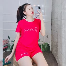 Đồ Bộ Nữ Bigsize LIMO Áo Tay Ngắn Quần Đùi Thun Cotton Co Giãn Mặc Nhà Mùa Hè 43-85kg 4