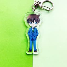 (mua 1 tặng 1) ( Mica trong acrylic) Móc khóa Conan Thám tử lừng danh Kid ver single in hình anime chibi 3
