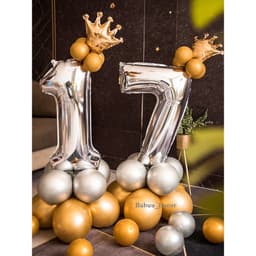 Bóng vương miện trang trí sinh nhật size to và size nhỏ 7