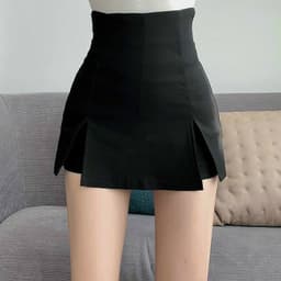 Chân Váy Ngắn Chữ A HY KOREA Sẻ Tà Đùi Trước. 3