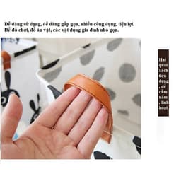 Giỏ vải VUÔNG đựng đồ đa năng, sọt vải để quần áo vải bố chống thấm nước 7