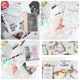 Poster 2 mặt chụp ảnh lookbook trang trí sản phẩm 27*20cm ( Poster mùa hè ) 7