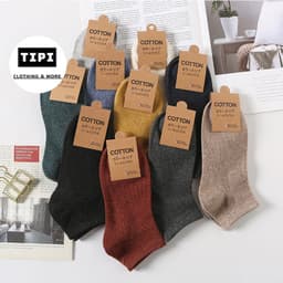 Set 3 tất trơn cao cấp thấp cổ ulzzang G2-06 1