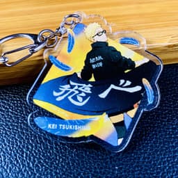 (Mua 1 tặng 1) Móc khóa in hình HAIKYUU!! VUA BÓNG CHUYỀN ver HÌNH THOI anime chibi Mica trong acrylic 3