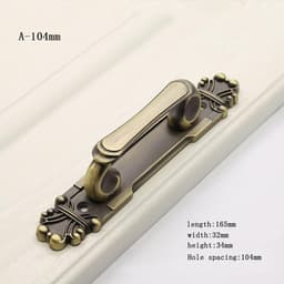Tay nắm cửa FULEWOTO Phong cách Châu Âu Cửa đối diện gỗ kéo cửa 2