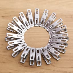 Combo 20 Kẹp Inox Phơi Quần Áo, Chăn Mền Bền Chắc 4x2cm 6