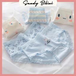 Combo 15 Quần Lót Nữ Cotton 💥 HÀNG CAO CẤP 💥 Quần Chip Nữ Cute Thỏ Con Xinh Yêu Ngang Eo 8015 7