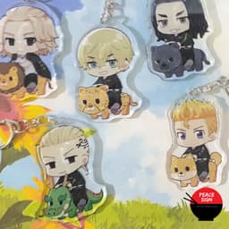 (mua 1 tặng 1) ( mica ) Móc khóa TOKYO REVENGERS ver CƯỠI THÚ Kịch Trường Của Takemichi anime chibi độc đáo 7