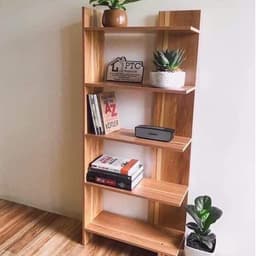 KỆ ĐỂ ĐỒ GÓC TƯỜNG- KỆ GÓC GỖ 5 TẦNG - 2X002 1