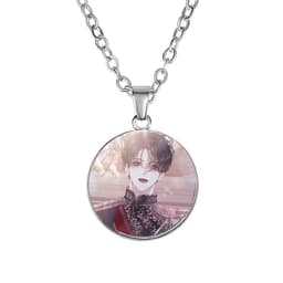 Vòng cổ in hình TRỞ THÀNH GIA ĐÌNH CỦA NHÂN VẬT PHẢN DIỆN manhwa trang sức dây chuyền phong cách anime chibi 5