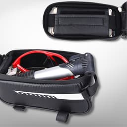 Túi xe đạp thể thao CARBON LOẠI XỊN treo gắn sườn chống nước, cảm ứng điện thoại mượt TCB01 3