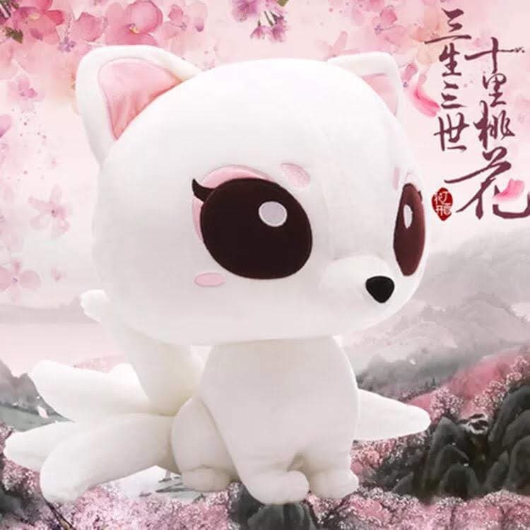 Gấu bông CỬU VỸ HỒ 9 đuôi HỒ LY Bạch Phượng Cửu Tam Sinh Tam Thế Thập Lý Đào Hoa Chẩm Thượng Thư thú bông mềm mại