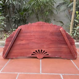 Tranh Quạt Phu Thê Gỗ Hương Kích Thước 50*100cm 7
