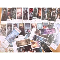Bookmark anime bảng 6 tấm mẫu 2 hộp ảnh tập ảnh đánh dấu sách kẹp sách tiện ích dụng cụ học tập 36 tấm anime chibi 4
