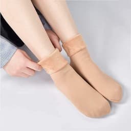 SET 2 ĐÔI Tất vớ nữ lót lông cổ cao cực ấm giữ nhiệt mùa đông 1