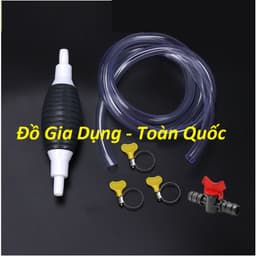 Ống hút xăng dầu chất lỏng bóp tay Cao cấp dây dài tổng 2M 3