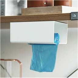 Hộp đựng giấy vệ sinh, Giấy ăn, Túi Nilong Cuộn Đa Năng Kèm Miếng Dán Tường Nano Sáng Tạo Mới - 88310 AMIZIN 9