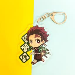 Mua 1 tặng 1 (Mica trong acrylic) Móc khóa KIMETSU NO YAIBA THANH GƯƠM DIỆT QUỶ VER KÈM BẢNG TÊN quà tặng xinh xắn 6
