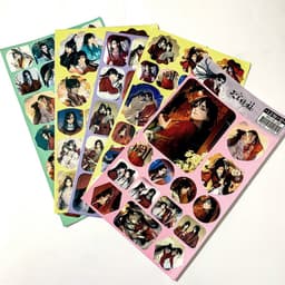 ( 12 tấm ) Ảnh dán sticker in hình THIÊN QUAN TỨ PHÚC Mặc Hương Đồng Khứu anime chibi trang trí xinh xắn 1
