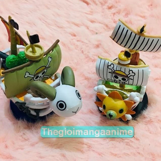 (ngẫu nhiên) Mô hình mini tàu thuyền hải tặc Thousand Sunny Mũ Rơm Luffy One Piece