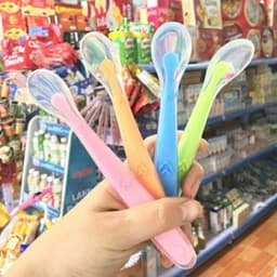 Thìa Silicon Ăn Dặm Cho Bé Chất Liệu Mềm Mại An Toàn Hỗ Trợ Bé Tự Tập Ăn Dễ Dàng 9