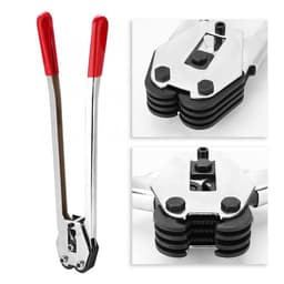Dụng cụ siết dây đai nhựa PET PP Kìm bấm + Kìm siết dây đai + Bọ sắt Đóng dây đai Có Độ Rộng Từ 16-19 MM 3