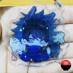 (mua 1 tặng 1) (Mica trong acrylic) Móc khóa JUJUTSU KAISEN ver TAI THÚ PET anime chibi Chú Thuật Hồi Chiến 5