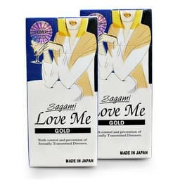 Bao cao su Sagami LoveMe Gold, Thiết kế kiểu truyền thống, nhiều gel, Hộp 10 chiếc 3