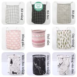 Giỏ vải đựng đồ đa năng, sọt vải để quần áo vải bố chống thấm nước 1