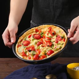 UFANSM Nướng Bánh Pizza Bằng Thép Carbon Màu Đen Chống Dính Tiện Dụng Cho Nhà Bếp 4