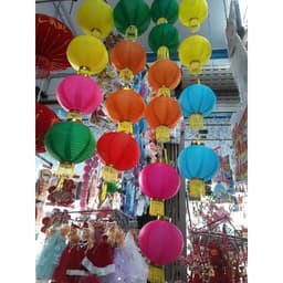 Đèn Lồng Vải Tròn CÓ RÂU Chống Nước  trang trí Tết Trung Thu,khai giảng,lễ hội trường học,nhà chùa,khu du lịch giá sỉ 6