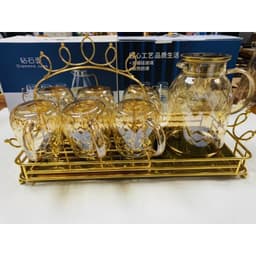 Bình Nước Thủy Tinh Chịu Nhiệt 1L8 Có Quai Cầm, Bình Đựng Nước 1800ml Nắp Sang Trọng, Dùng Pha Trà – Nước Hoa Quả 2