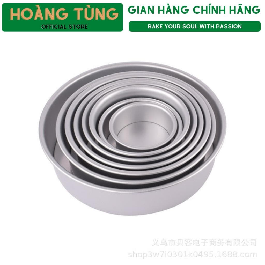 Khuôn tròn nhôm đúc đế rời 10-16-20-25cm
