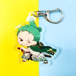 Mua 1 tặng 1 ( Mica trong acrylic ) Móc khóa anime ONE PIECE ĐẢO HẢI TẶC ver WANO chibi anime xinh xắn 3