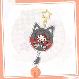 (mua 1 tặng 1) ( LỤC LẠC ) Móc khóa KIMETSU NO YAIBA Thanh Gươm Diệt Quỷ Tai Thú mica trong acrylic anime chibi M1 5