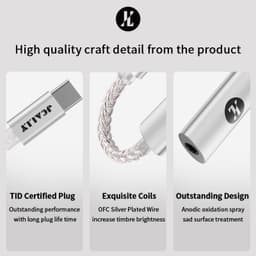 Jcally JM7 JM7L USB TypeC cáp âm thanh kỹ thuật số 3,5mm DAC CX31993 Adapter Giải mã Amp 4