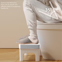 Ghế kê chân bồn cầu hỗ trợ đi vệ sinh tiện dụng 3 màu sắc 38x22x17cm 2