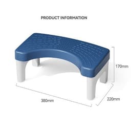 Ghế kê chân bồn cầu hỗ trợ đi vệ sinh tiện dụng 3 màu sắc 38x22x17cm 6