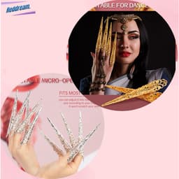 Set 10 Hộ Giáp Móng Tay 11CM Cổ Phong Hoa Văn Hoàng Cung Phong Cách Trung Hoa Sang Trọng Phụ Kiện Nail Cổ Phục 2