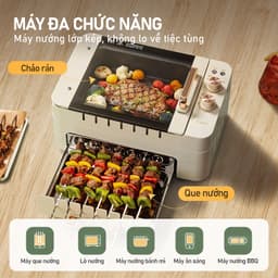 TJean Bếp Nướng Điện Không Khói bếp nướng điện cao cấp đa năng gia đình 3