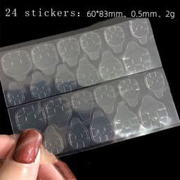 24 miếng [Miễn phí keo] Bộ móng giả form vừa xinh, cute cho các nàng dễ mang, đi học đi làm đều tiện 2