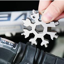 Cờ Lê Bông Tuyết 18 trong 1 Cao Cấp - Dụng Cụ Mở Khóa Chai Đa Năng, EDC Cá Nhân, Cờ Lê Vặn Ốc Mô-men Xoắn Cao | Chất Liệ 5