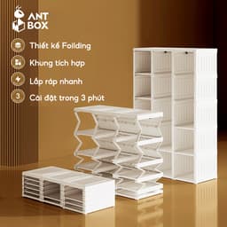 Tủ Quần Áo Trong Suốt ANTBOX 6-15 Ngăn 1-3 Móc 360L-890L Thời Trang Di Động Phòng Ngủ Phòng Cho Thuê Tủ Đựng Quần Áo Hiện Đại Độ Ổn Định Cao Sức Chứa Lớn Với Cửa Hút Từ Tính 2