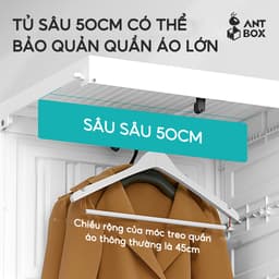 Tủ Quần Áo Trong Suốt ANTBOX 6-15 Ngăn 1-3 Móc 360L-890L Thời Trang Di Động Phòng Ngủ Phòng Cho Thuê Tủ Đựng Quần Áo Hiện Đại Độ Ổn Định Cao Sức Chứa Lớn Với Cửa Hút Từ Tính 5