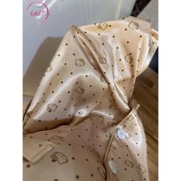  Bộ Đồ Ngủ Nữ Chấm Mèo Dài Tay Quần Phù Hợp Với ĐỒ BỘ NỮ MỚI LỤA. 6