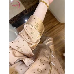  Bộ Đồ Ngủ Nữ Chấm Mèo Dài Tay Quần Phù Hợp Với ĐỒ BỘ NỮ MỚI LỤA. 5