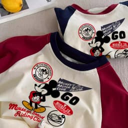 Cotton Nguyên Chất Trẻ Em Áo Thun Dài Tay Cho Bé 2026summer Mới Họa Tiết Hoạt Hình Thường Ngày Cổ Tròn Bé Trai Bé Gái Trẻ Em Áo 3