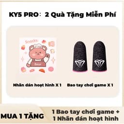Tai nghe KY5 PRO Nhét Tai Ánh Sáng Mới Nhất [Quà tặng miễn phí] 1 Nhãn dán hoạt hình+1 Bao tay chơi game,Âm thanh nổi mức HiFi, Màn hình kỹ thuật số thông minh, Micrô tích hợp, Chống nước iPX5, Điều khiển cảm ứng,Giảm tiếng ồn ENC 2